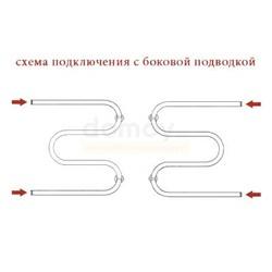 Полотенцесушитель водяной Двин Классика M8 60x60, с полкой