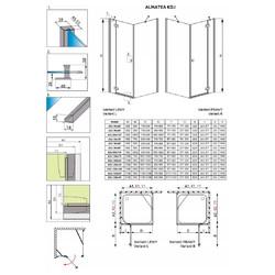 Душевой уголок Radaway Almatea KDJ 120x90 L