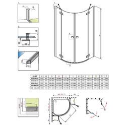 Душевой уголок Radaway Almatea PDD E 90x80