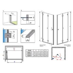 Душевая дверь Radaway Carena DWB 80 R