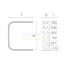 Полотенцесушитель водяной Ростела ДУ-25 П-образный (бок.подв., 1