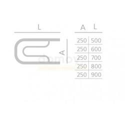 Полотенцесушитель водяной Ростела ДУ-32 Гусли (бок.подв., 1 1/4