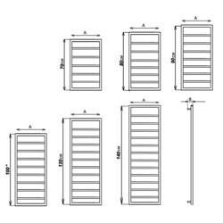 Полотенцесушитель Stinox Corsa 50x70 (5), водяной