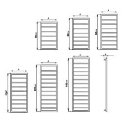 Полотенцесушитель Stinox Croma 50x80 (6), водяной