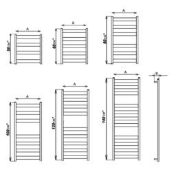 Полотенцесушитель Stinox Napoli 50x120 (5-4), водяной, цветной