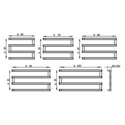 Полотенцесушитель Stinox Optima 50x90, водяной