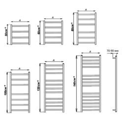 Полотенцесушитель Stinox Prestige Luxe 50x120 (4-4-3), водяной