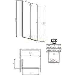 Душевая дверь Radaway Eos DWB 70 L (37883-01-12NL)