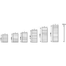 Полотенцесушитель Stinox Tempra 50x90, водяной, цветной