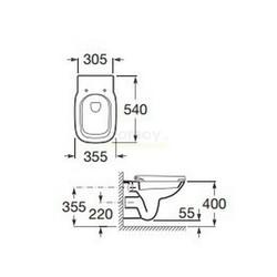 Унитаз подвесной Roca Debba A346997000