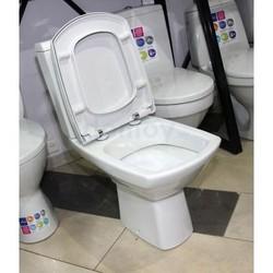 Унитаз напольный с пневмо-крышкой Cersanit Carina, универсальный выпуск