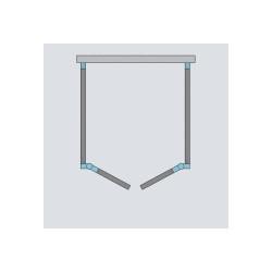 Душевой уголок Radaway Eos DWD+2S 100x90