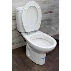 Унитаз напольный с пневмо-крышкой Duroplast Roca Victoria, горизонтальный выпуск