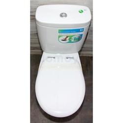 Унитаз напольный с пневмо-крышкой Duroplast Roca Victoria, горизонтальный выпуск