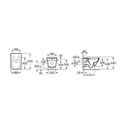 Унитаз подвесной Roca Dama-N Rimless