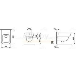 Унитаз подвесной Laufen Moderna Plus