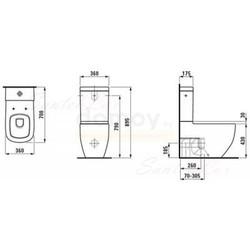 Унитаз напольный Laufen Palomba