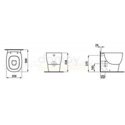 Унитаз приставной Laufen Mimo