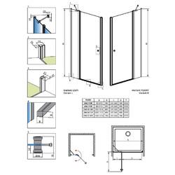 Душевая дверь Radaway Eos DWJ II 90