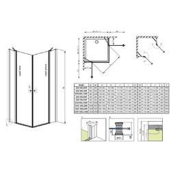 Душевой уголок Radaway Eos KDD II 90x100