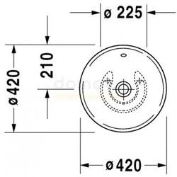 Умывальник Duravit Bacino 42 мебельный