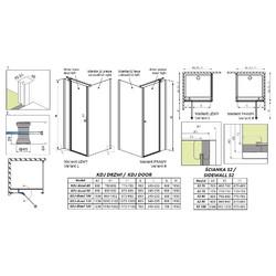 Душевой уголок Radaway Eos II KDJ 100x80