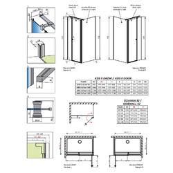 Душевой уголок Radaway Eos KDS II 90x80