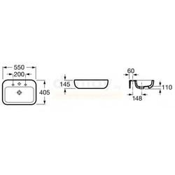Умывальник Roca Khroma 55 327653000 на столешницу