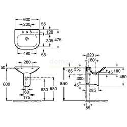 Умывальник Roca Nexo 60 A327641000 настенный