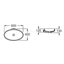 Умывальник Roca Urbi 5 65 А327229000 на столешницу