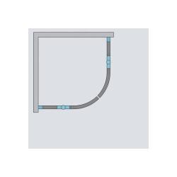 Душевой уголок Radaway Eos PDD II 80x90