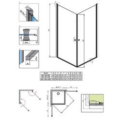 Душевой уголок Radaway Eos KDD I 100x100