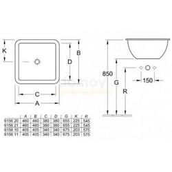 Умывальник Villeroy&Boch Loop&Friends 41, врезной