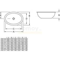 Умывальник Villeroy&Boch Loop&Friends 39, врезной