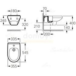 Биде подвесное Roca Victoria Laura А35530500s