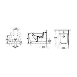 Биде подвесное Villeroy&Boch La Belle