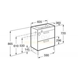 Умывальник Roca Unik Debba 60 7.3279.9.H00.0 мебельный