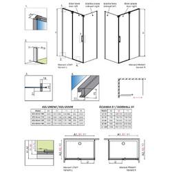 Душевой уголок Radaway Espera KDJ 100x80