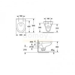 Унитаз подвесной с крышкой Iddis Neofix R