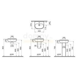 Умывальник Vitra Zentrum 45 настенный