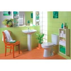 Унитаз напольный Santek Анимо, с крышкой дюропласт микролифт, косой выпуск