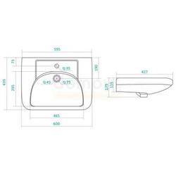 Умывальник Santek Сенатор 60 настенный