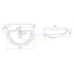 Умывальник Santek Аллегро 55 настенный