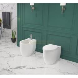 Унитаз приставной с бачком Lavinia Boho Relfix Elegant, с крышкой, универсальный выпуск