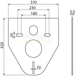 Унитаз подвесной с инсталляцией AlcaPlast Rimflow, с крышкой, кнопкой M171