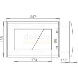 Унитаз подвесной с инсталляцией AlcaPlast Rimflow, с крышкой, кнопкой M171