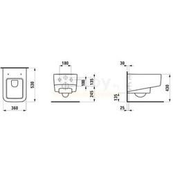 Унитаз подвесной Laufen Pro S