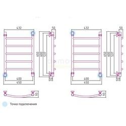 Полотенцесушитель водяной Сунержа Галант 60x40 ( сатин )