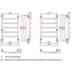 Полотенцесушитель водяной Сунержа Галант 60x40 ( сатин )