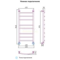 Полотенцесушитель водяной Сунержа Галант 100x40